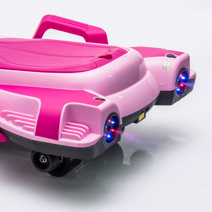 HNH 24V Ride on Toy for Big Kids, Ride on Drift Car with Helmet, Knee Pads,Elbow Pads,Tail light, Spray,6.9 Mph