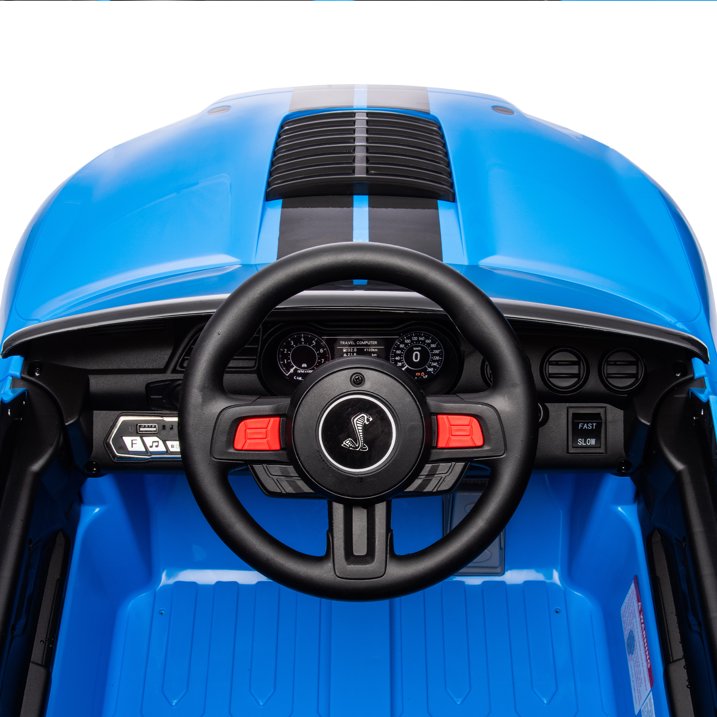HNH Ford Mustang Shelby GT500 12V Battery Powered Ride on Toy Car with Remote Control