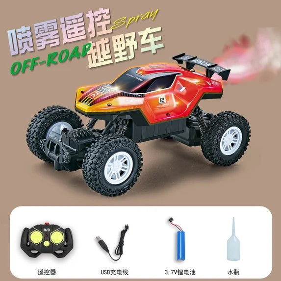 ZOGYMOZ Remote Control Car, 1:18 Scale Rc Cars, 2.4 GHz All-Terrain RC Truck, 25KM/H Off-Road Vehicle with 2 Rechargeable Battery
