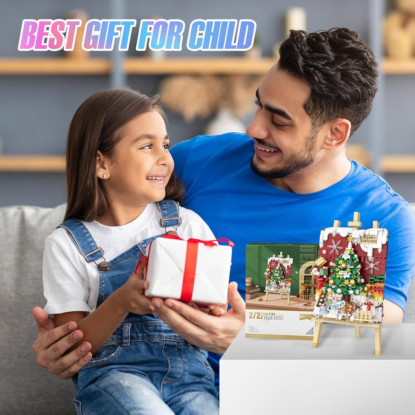 ZOGYMOZ Mini Building Blocks Christmas 3D Painting Model Set, 667 Pcs Building Toys Set for Adults and Teens (Christmas Tree)