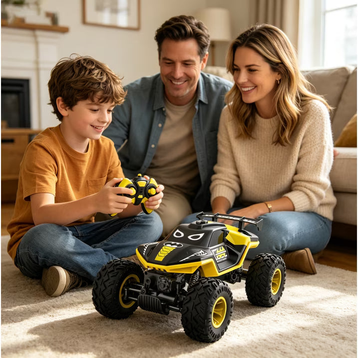 HNH 1:16 Big Monster Trucks Remote Control Car, 4WD RC Car for Kids, High-speed RC Vehicle with Two Battery