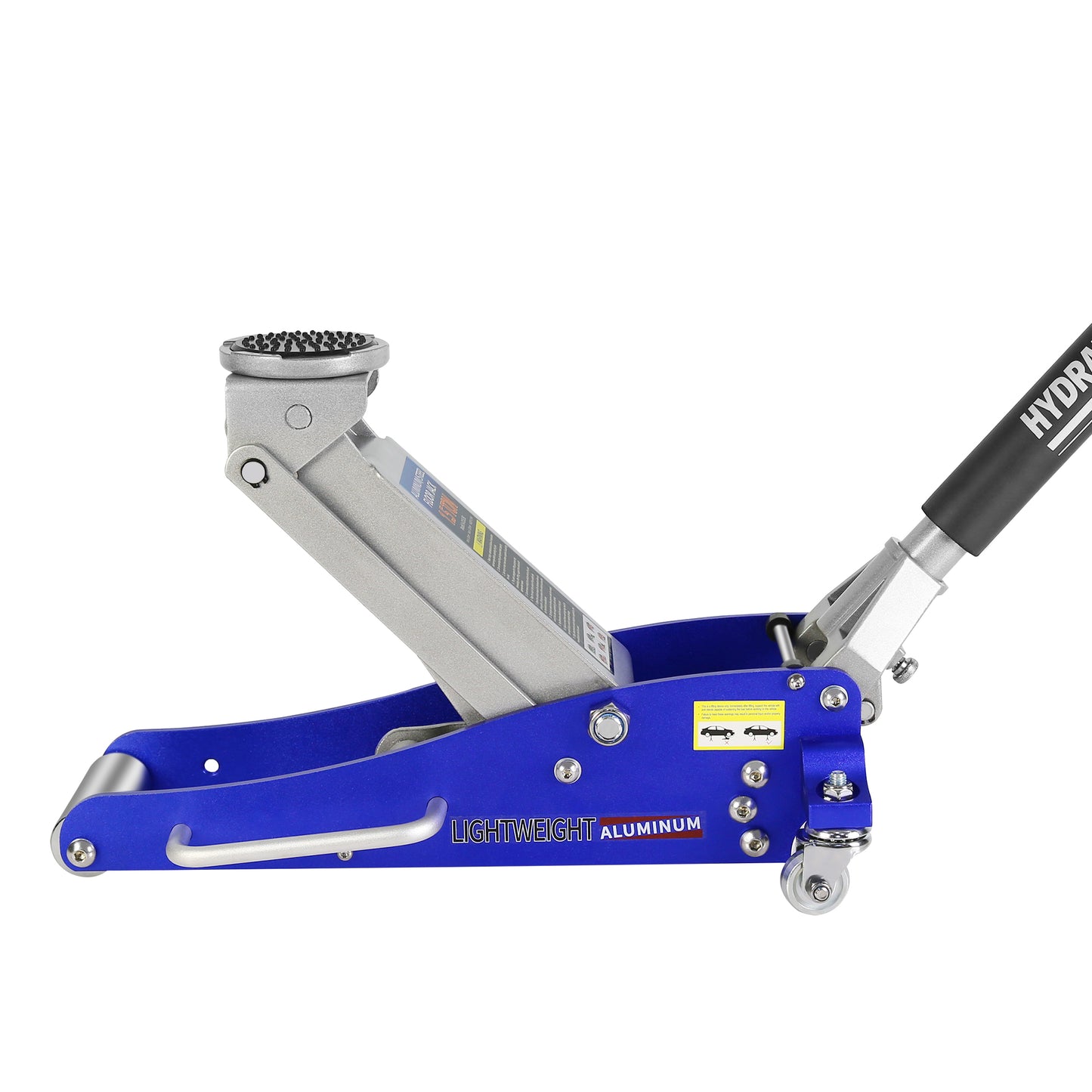 ELTPOWER Hydraulic Low Profile Aluminum and Steel Racing Floor Jack with Dual Piston Quick Lift Pump 1.5 Ton