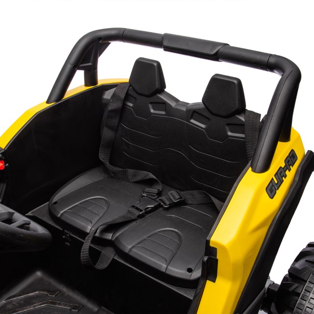 WUBEN 12V Ride on Toys, Battery Powered Electric UTV with Remote Control,Kids Electric Car with 3-Point Safety Harness, Ride on Truck Car for Boys Girls