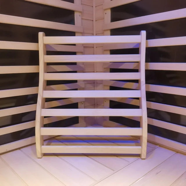 Two Person Outdoor Basswood Far Infrared Sauna RoomSauna backrest
