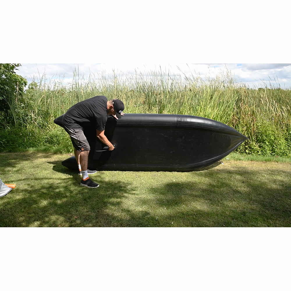Cheelom 2 Person Inflatable Kayak Fishing PVC Inflatable Boat Rescue Rubber Rowing Boat with Pump Aluminum Alloy Seat Paddle Inflatable Mat Repair Kit Fin