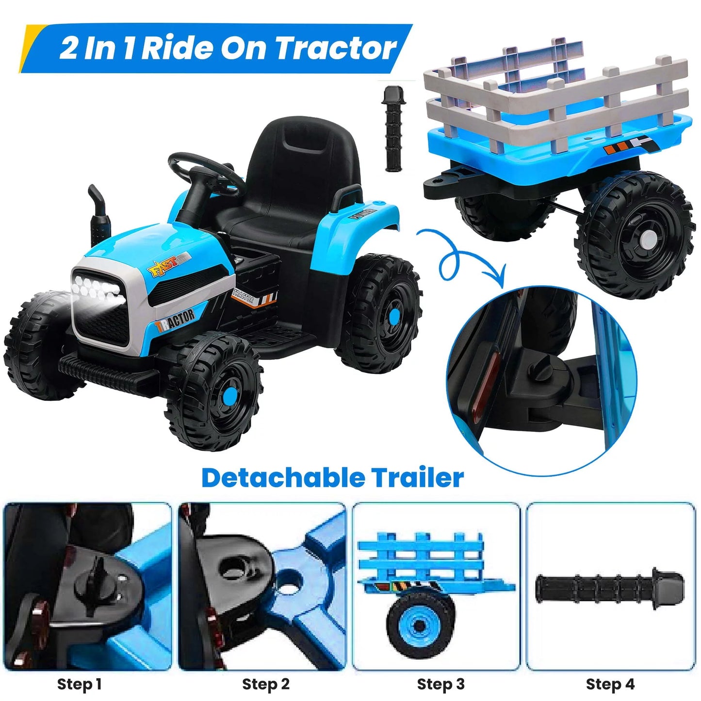 Spoway 12 V Kids Ride on Car with Remote Control, Electric Car for Kids, 3 Speed Adjustable