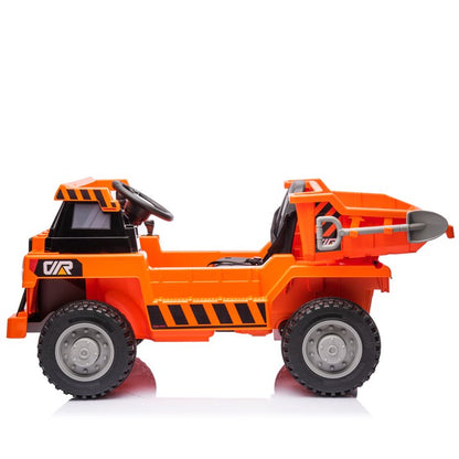 HNH Ride on Dump Truck, 12V Ride on Car with Remote Control, Electric Dump Bed and Extra Shovel, 12V Dump Truck Toys