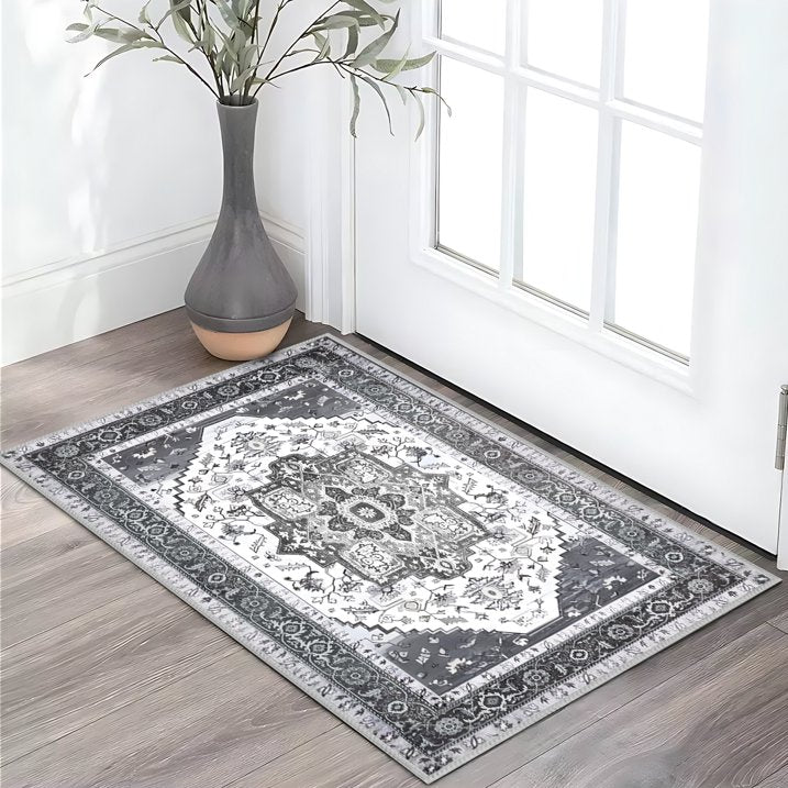 TECHVIDA Kitchen Rugs 3 Piece Set,Kitchen Mats for Floor Non-Slip Machine Washable, Boho Farmhouse Hallway Doormat for Holiday