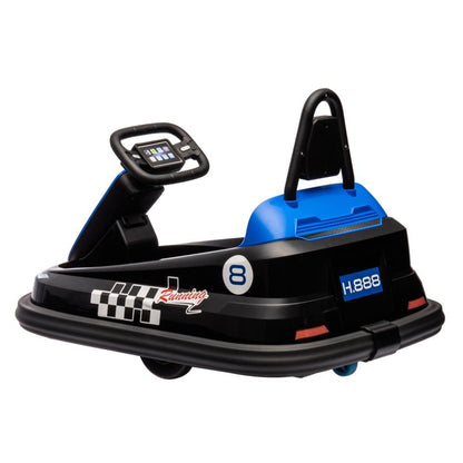 HNH 6V Bumper Car for Toddlers with Remote Control, Ride on Electric Go Kart for Kids, Electric Ride on Toys for Kids, Music Play, Lights