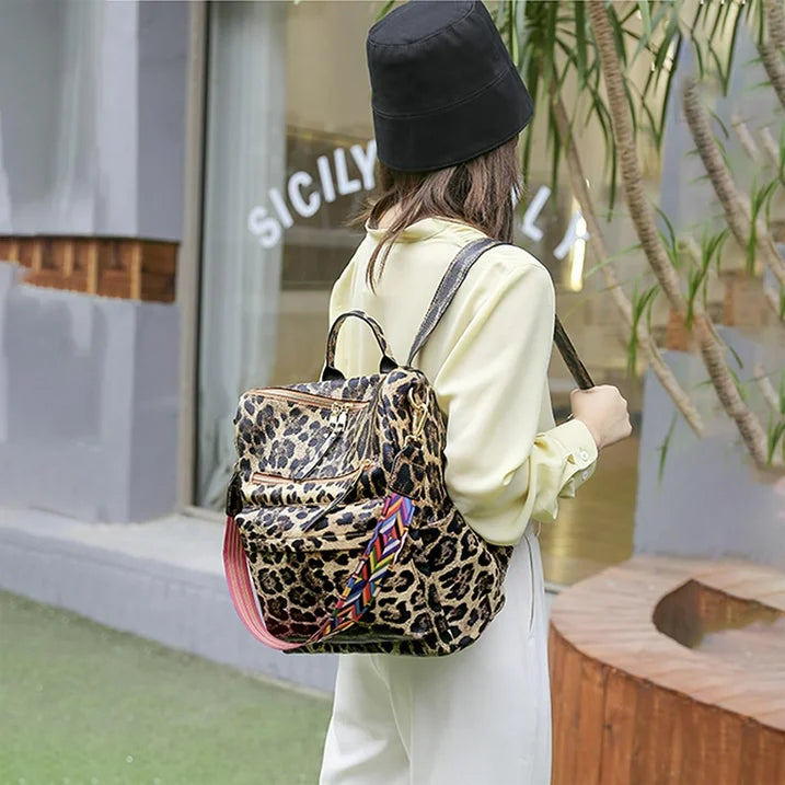 YOMYM Women Backpack Purse Multipurpose Design Handbags Shoulder Bag PU Leather Travel bag Backpack