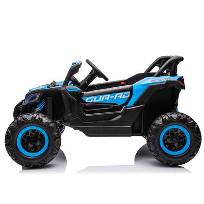 WUBEN 12V Ride on Car with Remote Control, Off-Road Ride On UTV with High-Low Speed Switch, Battery Powered Electric Vehicle for Kids with Music