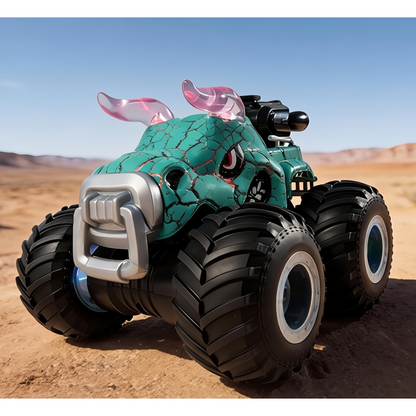 HNH Rc Monster Truck, 1:18 Scale, All Terrain Remote Control Car, Rechargeable Electric Toy, Kids 4-12 Years (2 Batteries)