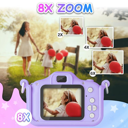 HNH Camera for Kids with Three Games,Toddler Camera with 64GB, Kids Toys for Girls