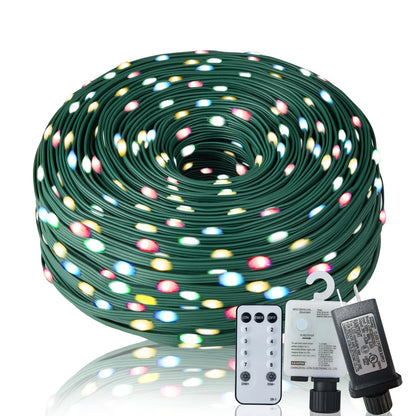 Cheelom Rope Party Decoration Lights Christmas Icicle Lights Outdoor Indoor 328 ft 1000 Led 8 Modes Timer Memory Function IP 67 Waterproof Clearance Sales