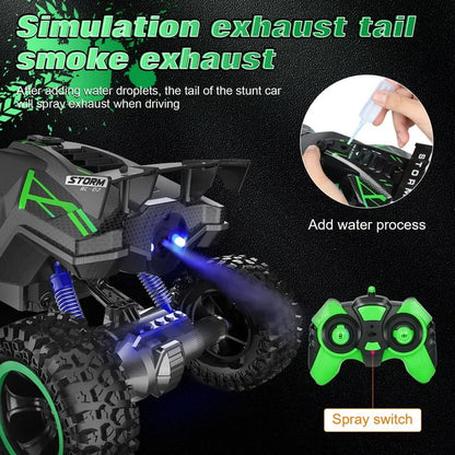 HNH 1:16 High Speed Remote Control Car,20+ Km/h off Road RC Monster Vehicle Truck for Child with Spray Function