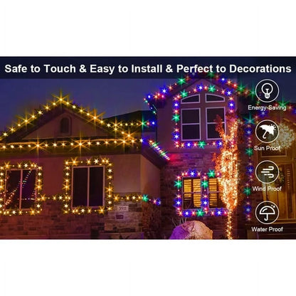 Cheelom Rope Party Decoration Lights Christmas Icicle Lights Outdoor Indoor 328 ft 1000 Led 8 Modes Timer Memory Function IP 67 Waterproof Clearance Sales