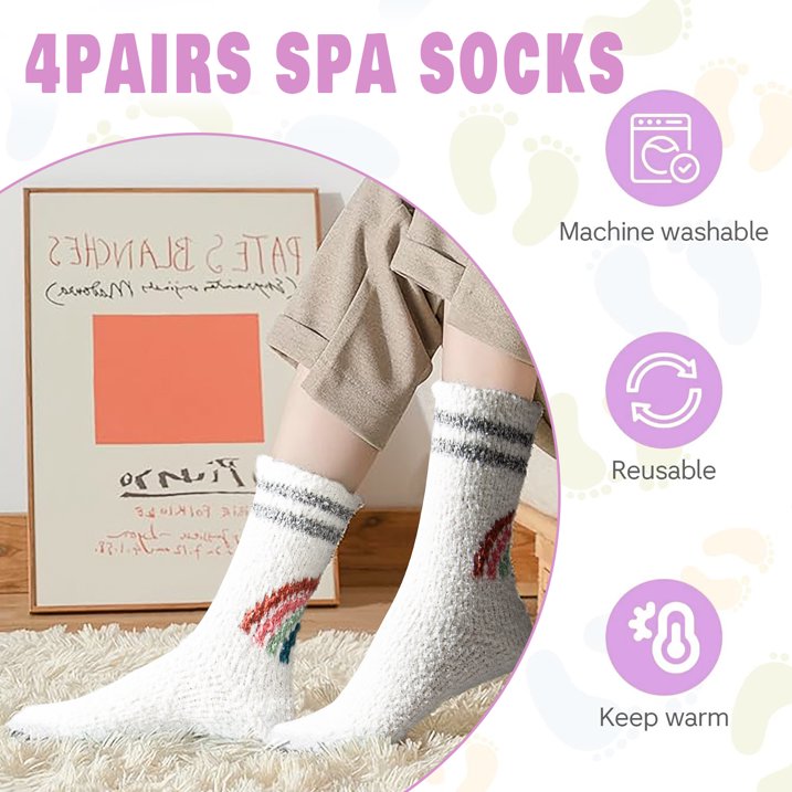 YOMYM Fuzzy Socks for Women Socks Sleep Winter Fluffy Socks