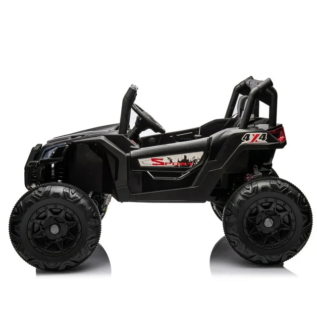 WUBEN 24V 2 Seater Ride on Car for Kids with Remote Control, Battery Powered Ride On UTV Buggy Quad, Ride on Truck for Child with Spring Suspension