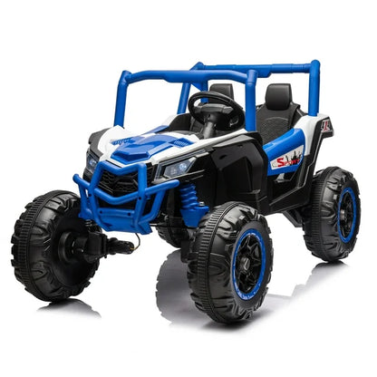 WUBEN 24V 2 Seater Kids UTV Ride on Truck Car with Remote Control,Electric Car for Child with Spring Suspension,Battery Powered Electric Vehicle With Light