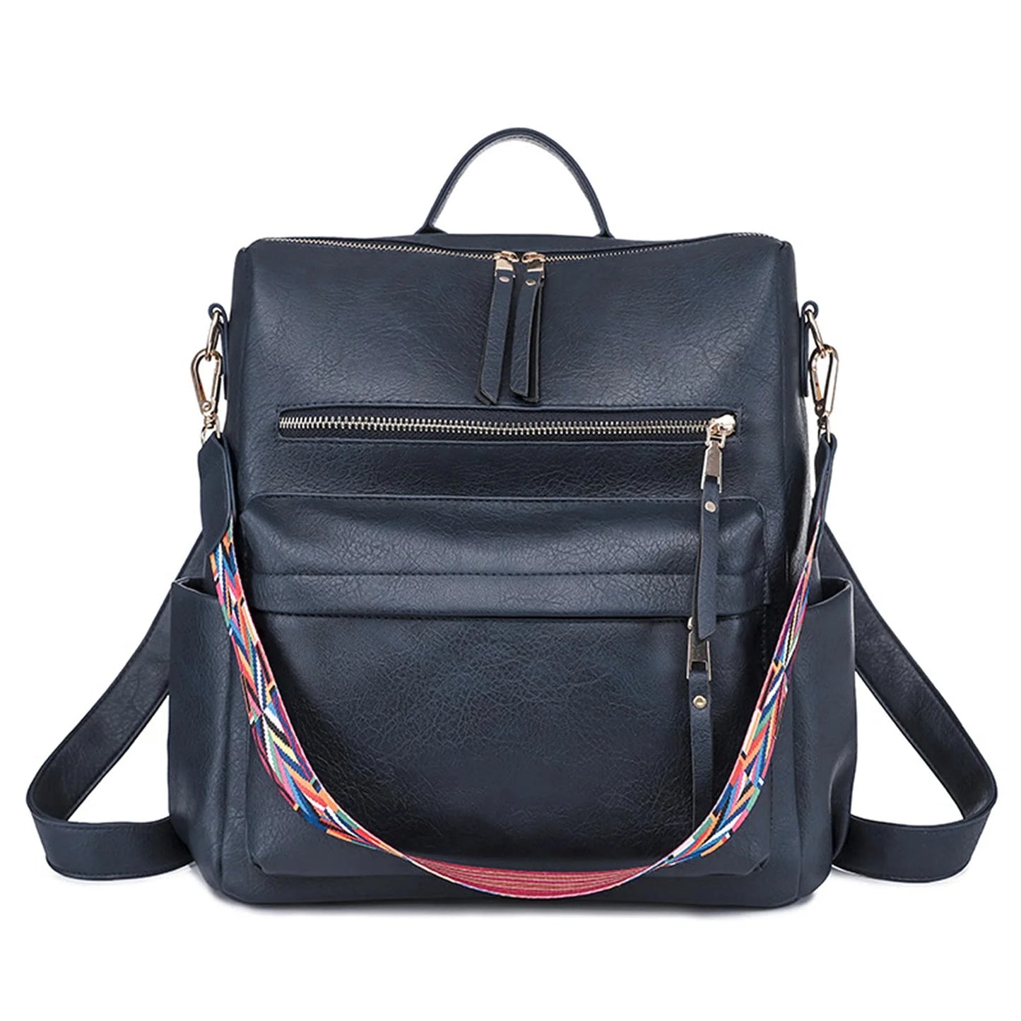 YOMYM Women's Fashion Backpack Purses Multipurpose Design Handbags and Shoulder Bag Leather Women Backpack School Bag