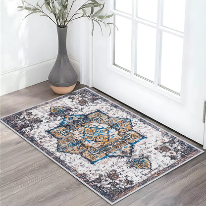 TECHVIDA Kitchen Rugs 3 Piece Set,Kitchen Mats for Floor Non-Slip Machine Washable, Boho Farmhouse Hallway Doormat for Holiday