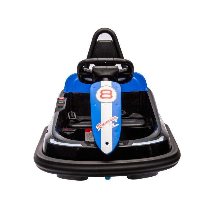 HNH 6V Bumper Car for Toddlers with Remote Control, Ride on Electric Go Kart for Kids, Electric Ride on Toys for Kids, Music Play, Lights