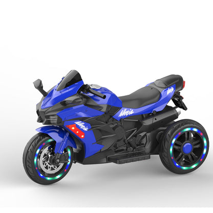 WUBEN Ride on Toys 12v Motorcycle for Kids, Battery Powered Ride on Motorcycle for Child with LED Lights Music