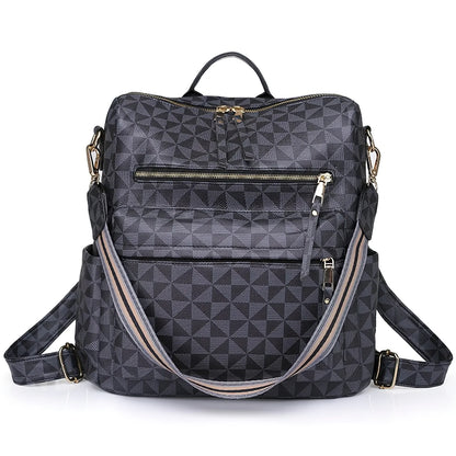 YOMYM Womens Backpack Purse Leather Travel Fashion Convertible Large Ladies College Shoulder Bag