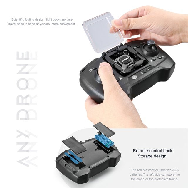 HNH Mini Drone with 4K HD Camera for Kids and Adults, FPV Foldable RC Quadcopter with 3D Flip,Trajectory Flight,2.5 in Width