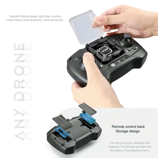 HNH Mini Drone with 4K HD Camera for Kids and Adults, FPV Foldable RC Quadcopter with 3D Flip,Trajectory Flight,2.5 in Width
