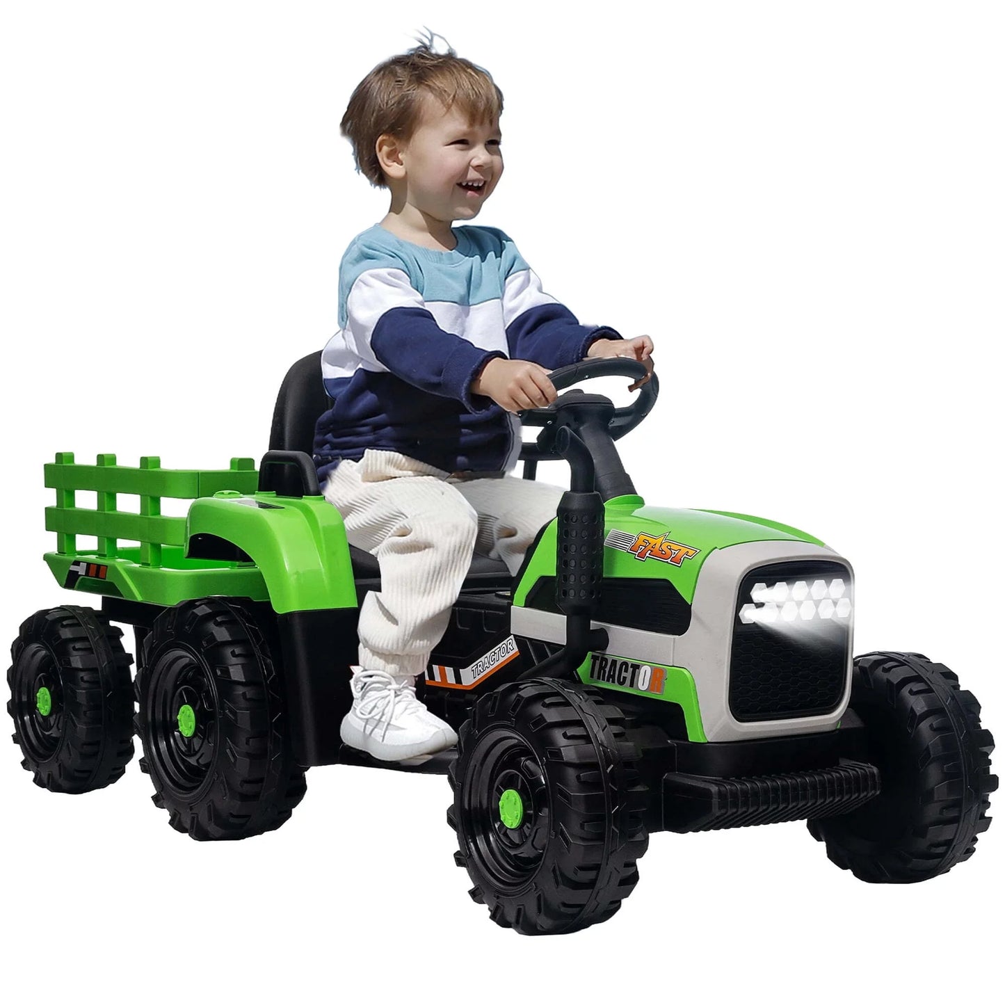 12V Kids Ride On Cars Truck, Powered Ride on Toy Car,3 Speeds Motorized Vehicles, Ride on Toys with Remote Control for Kids,
