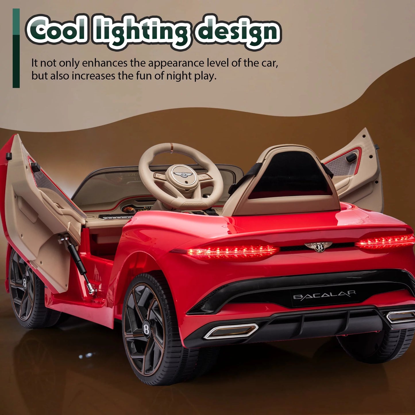 Ride on Coys with Remote Control, Licensed Bentley Mulsanne 12V Ride On Cars for Boys Girls, Battery Powered lectric Ride on Vehicle with Music