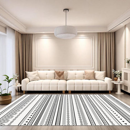 FoxHouse Large Living Room Area Rug 5x7,Modern Non-Slip Floor Carpet, Soft Machine Washable Rugs,Wool Rugs for Bedroom Zebra