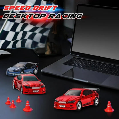 ZOGYMOZ RC Drift Car, Mini 2.4GHz 1:64 Scale 4WD High Speed Remote Control Cars, Racing Gift Toys for Boys, Red