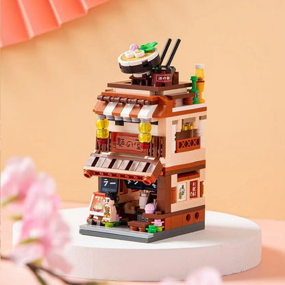 ZOGYMOZ 412 Pcs Building Toy Kit,Mini Building Blocks Japanese City View for Adult, Great Gifts for Girls and Kids Age 3-16+
