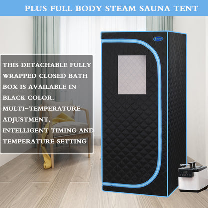 Cheelom Portable Plus Full Body Sauna Box, Steam Sauna Spa Home Portable Steam Sauna Tent Spa with Sauna