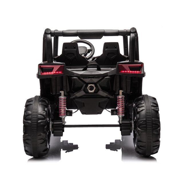 WUBEN 24V 2 Seater Ride on Car for Kids with Remote Control, Battery Powered Ride On UTV Buggy Quad, Ride on Truck for Child with Spring Suspension