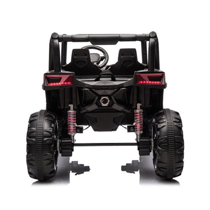 WUBEN 24V 2 Seater Ride on Car for Kids with Remote Control, Battery Powered Ride On UTV Buggy Quad, Ride on Truck for Child with Spring Suspension