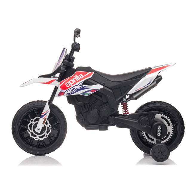 HNH 12V Kids Ride on Motorcycle with Training Wheels, Kids Electric Motorbike, Battery Operated Motorcycle for Boys