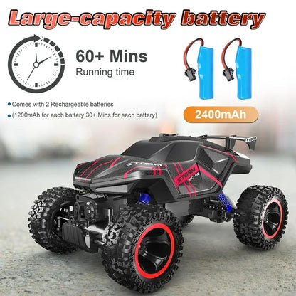 HNH 1:16 All Terrain RC Car,High Speed off-Road Monster Truck with Spray Function,20+ Km/h Remote Control Car for Child