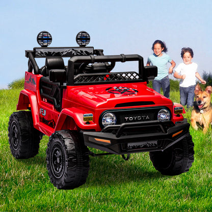 HNH Licensed Toyota FJ 12V Electric Car for Kids, Battery Powered Ride on Truck Car with Remote Control