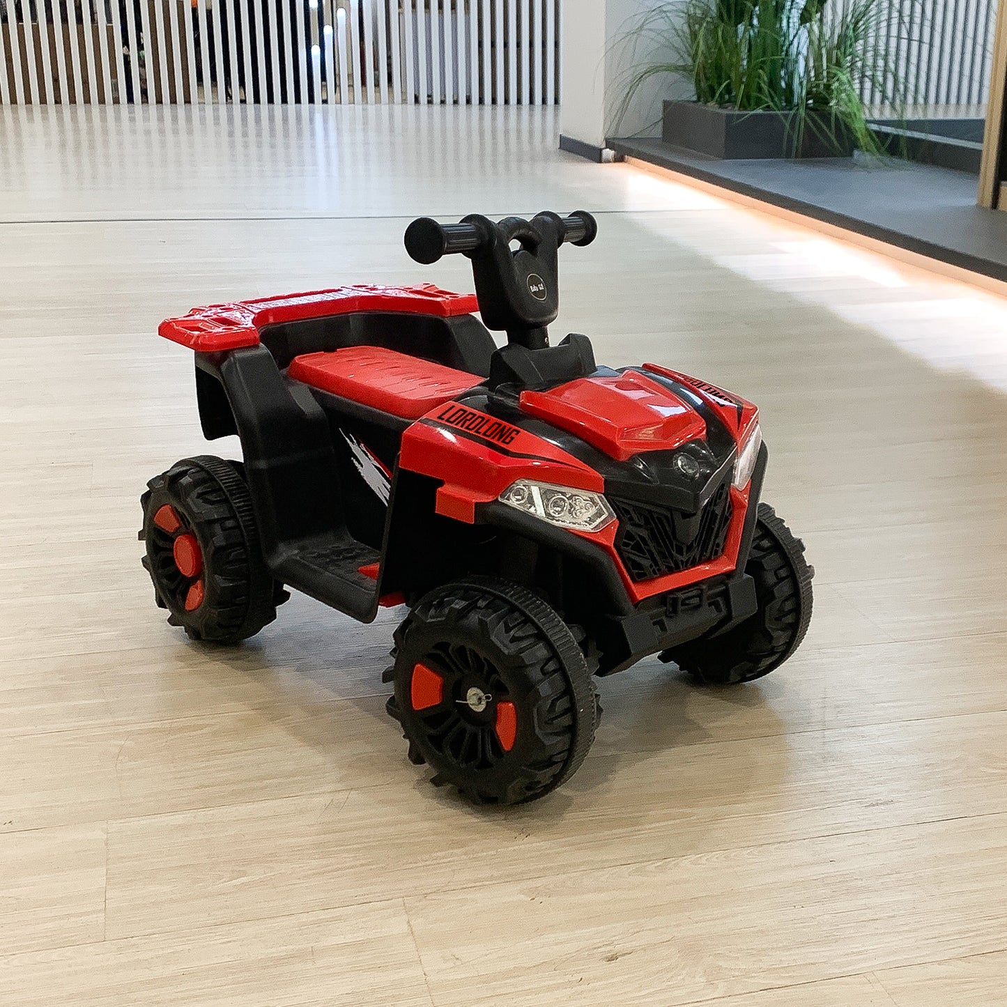 LORDLONG Electronic Toy Vehicles Ride On ATV Quad 4 Wheeler Electric Toy Car 6V Battery Power Led Lights