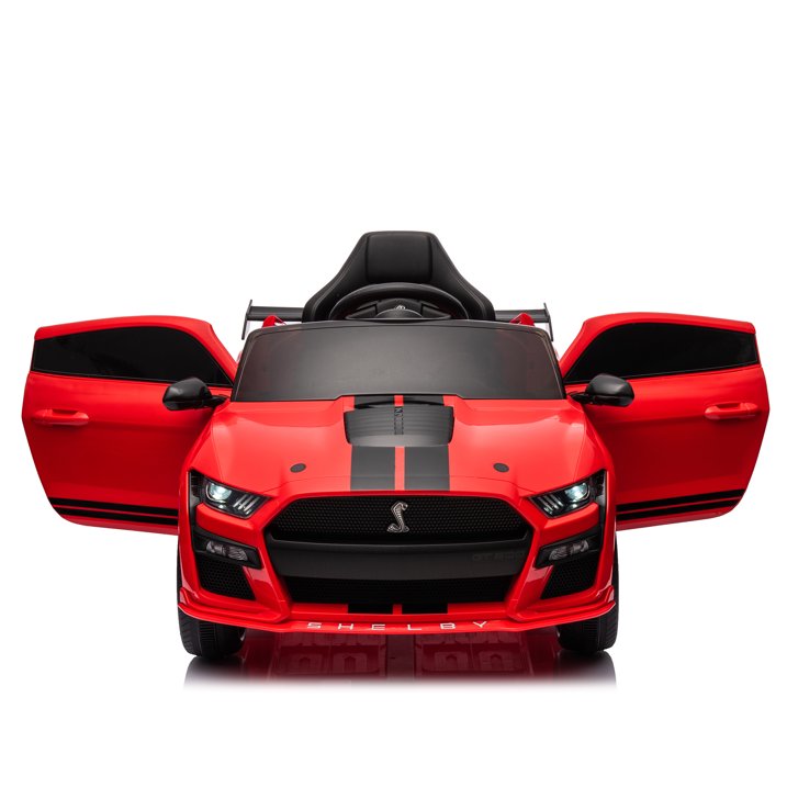 HNH Ford Mustang Shelby GT500 12V Ride on Car for Kids,Battery Powered Electric Car with Remote Control