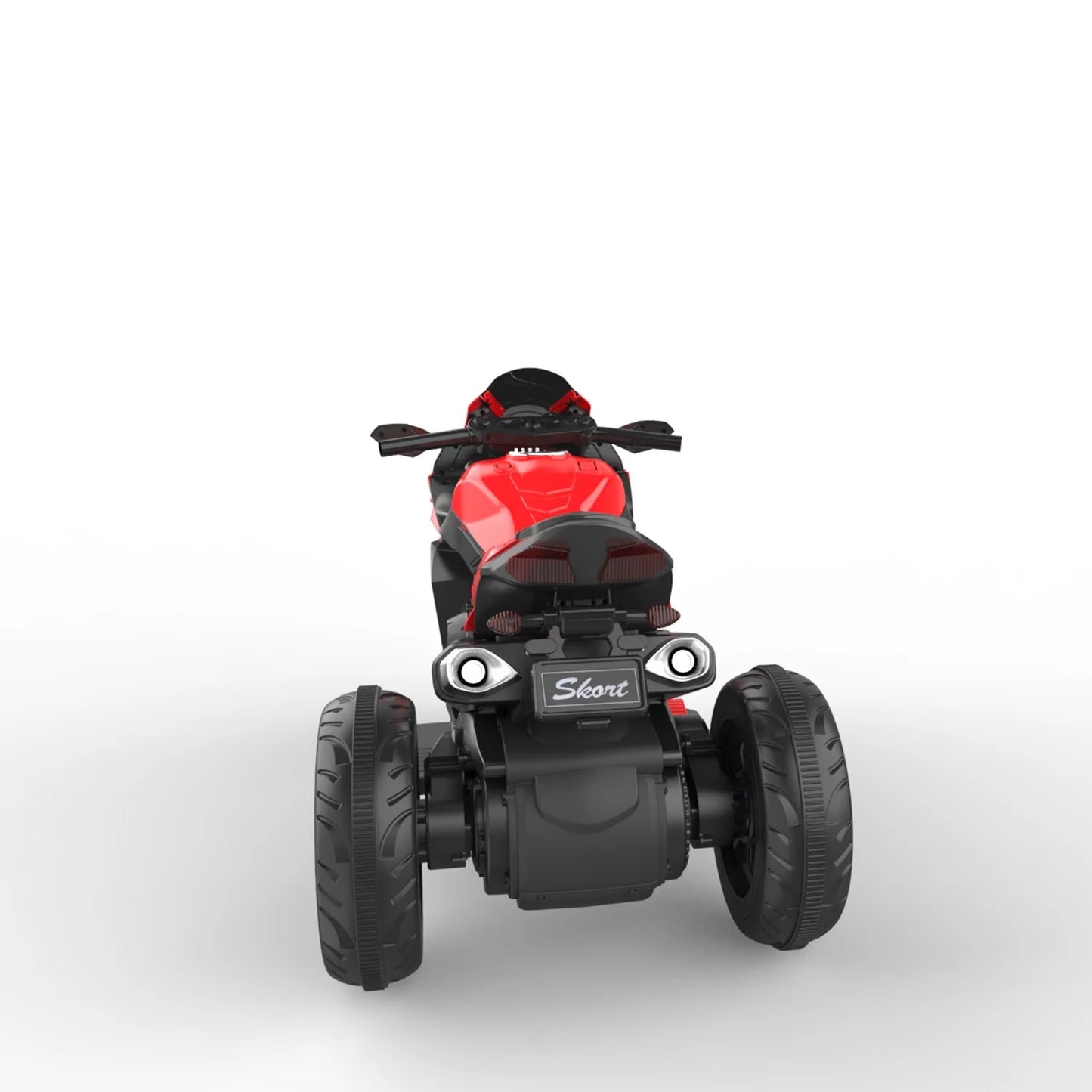 HNH Child Ride on Toys, 90Lbs Max Kids Motorcycle Electric Dirt Bike for Child with Light Wheel,Bluetooth Music-Red