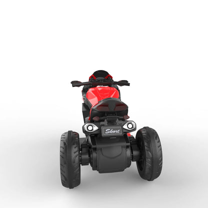 HNH Child Ride on Toys, 90Lbs Max Kids Motorcycle Electric Dirt Bike for Child with Light Wheel,Bluetooth Music-Red