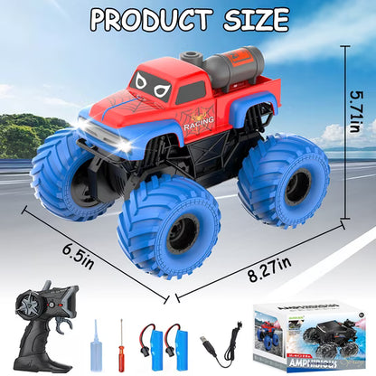 ZOGYMOZ 1:16 Waterproof Rc Car, Amphibious Remote Control Car, 4WD All Terrain Off-Road Monster Truck Toy for Kids Gifts Presents