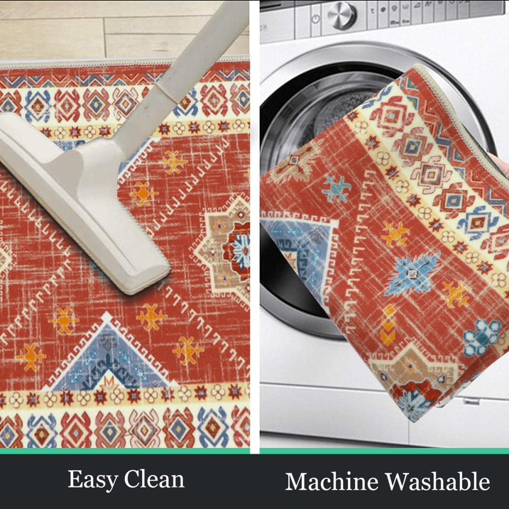 TECHVIDA Boho Kitchen Rug Sets 3 Piece with Runner Non Slip Kitchen Rugs and Mats Washable Kitchen Mats for Floor Thick Kitchen Floor Mat Carpet Runner Rugs for Hallway Laundry Holiday Decor