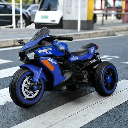 YOMYM Ride on Toys 12v Motorcycle for Kids, Battery Powered Ride on Motorcycle for Child with LED Lights Music for Boys Girls
