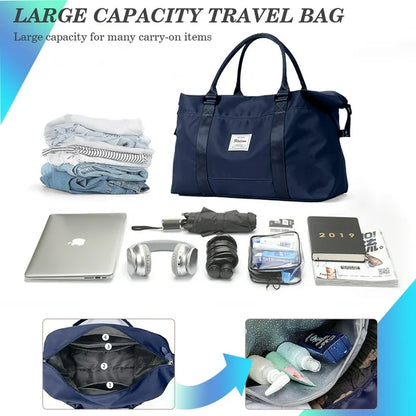 YOMYM Travel Duffle Bag Weekender Bags for Women with Shoe Compartment Carry on Overnight Bag with Toiletry Bag