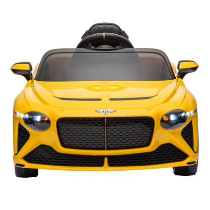 WUBEN 12v Kids Ride on Car with 2.4G Remote Control Licensed Bentley Mulsanne Battery Powered Electric Vehicle for Boys Girls